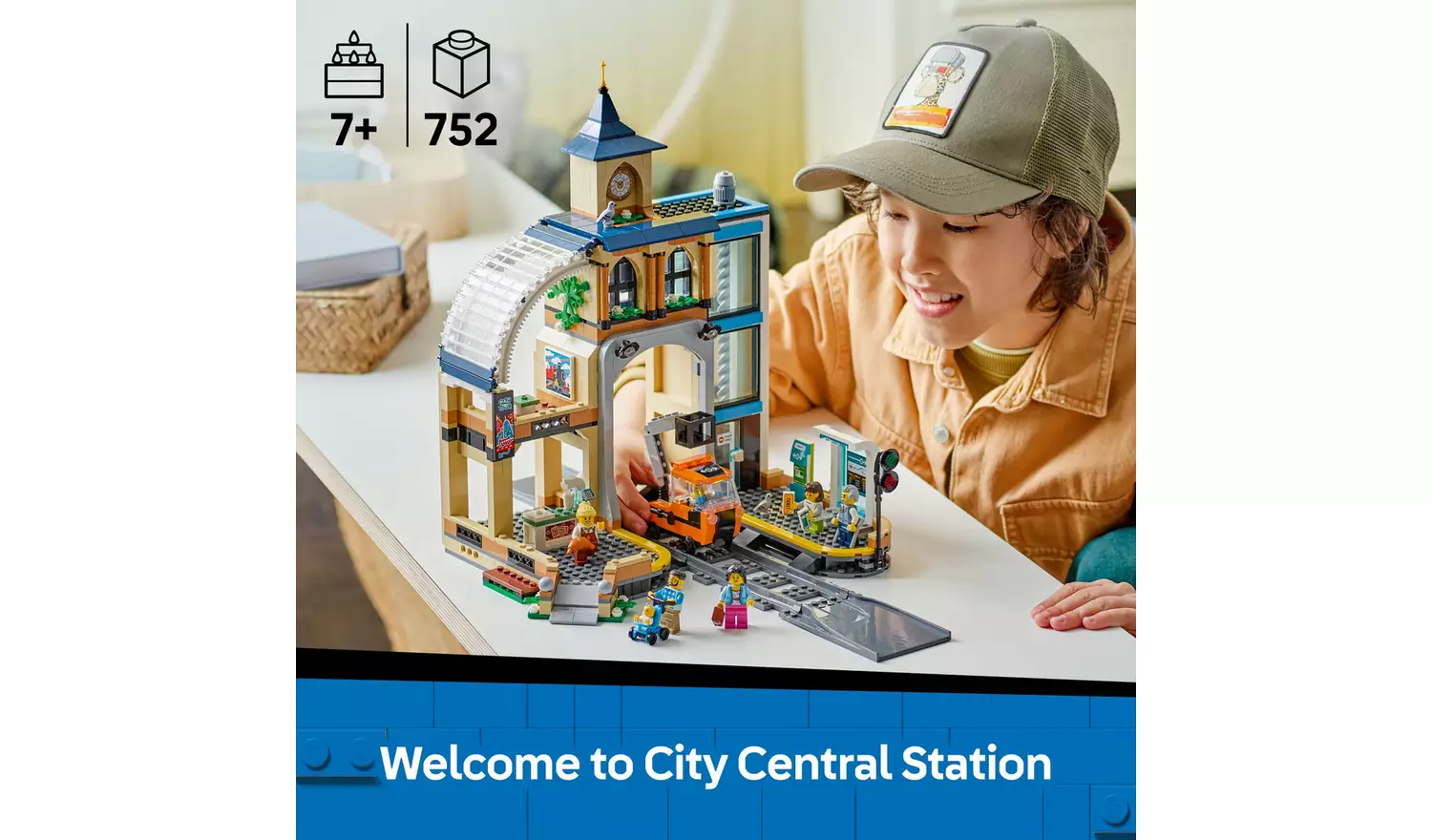 LEGO City Central Train Station Construction Toy Set 60469