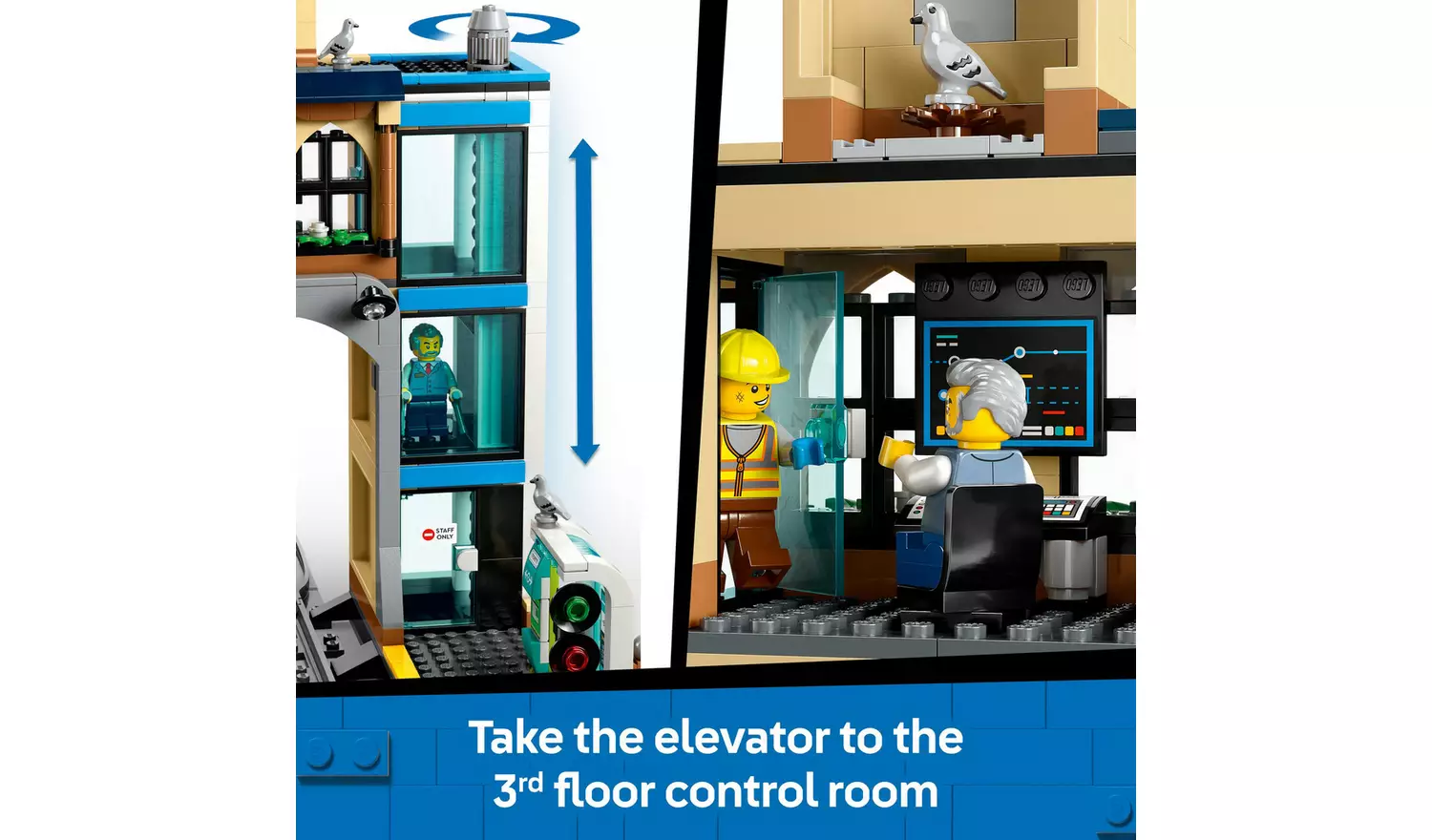 LEGO City Central Train Station Construction Toy Set 60469