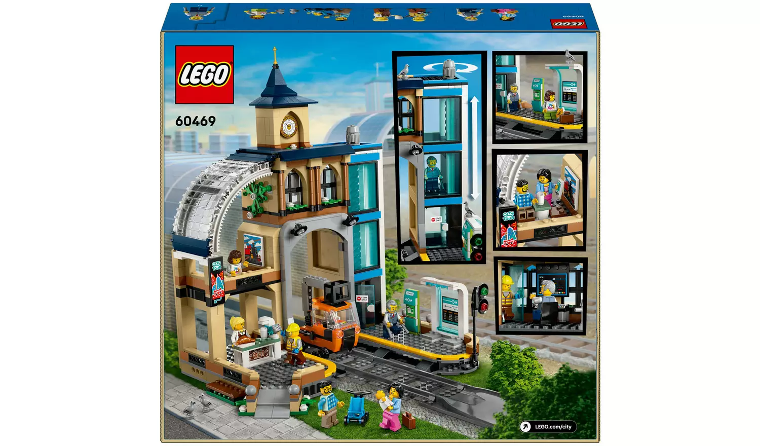 LEGO City Central Train Station Construction Toy Set 60469