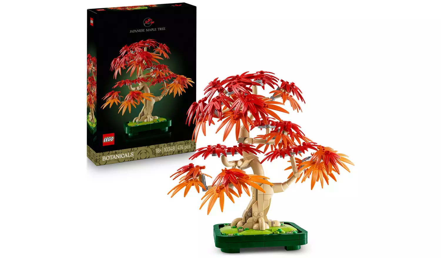 LEGO Botanicals Japanese Red Maple Bonsai Tree DIY Set 10348