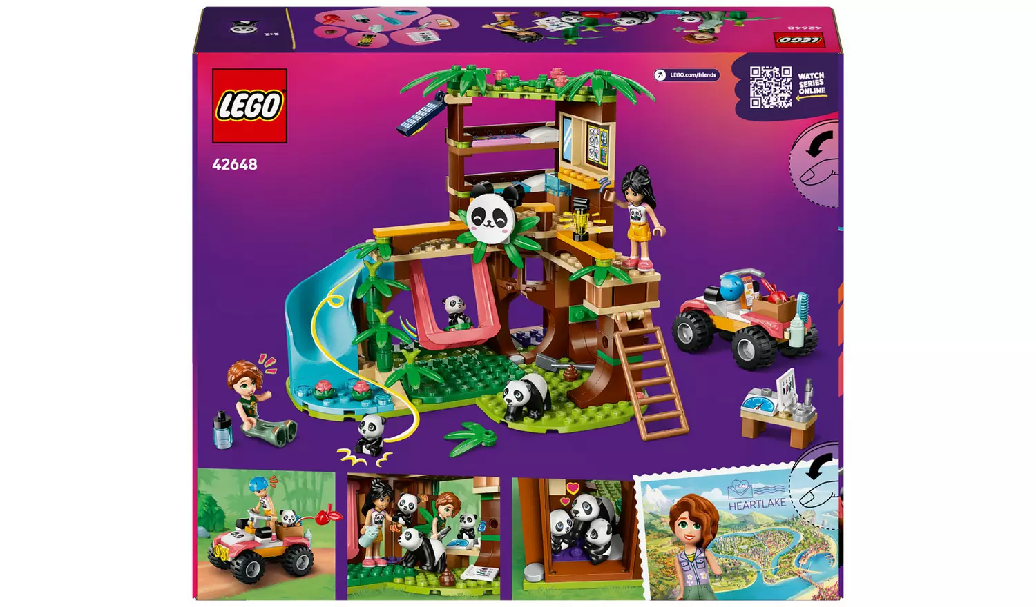 LEGO Friends Panda Sanctuary Animal Care Toy for Kids 42648