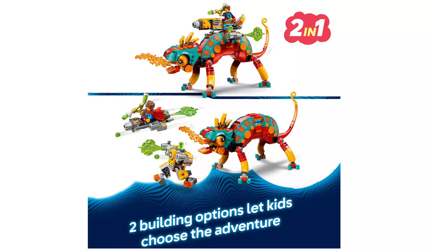 LEGO DREAMZzz 2in1 Mateo's Fire Chameleon Creative Toy 71492