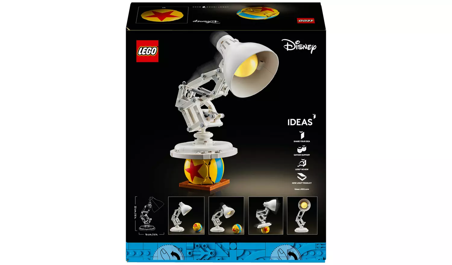 LEGO Ideas Disney Pixar Luxo Jr. Set for Adults 21357