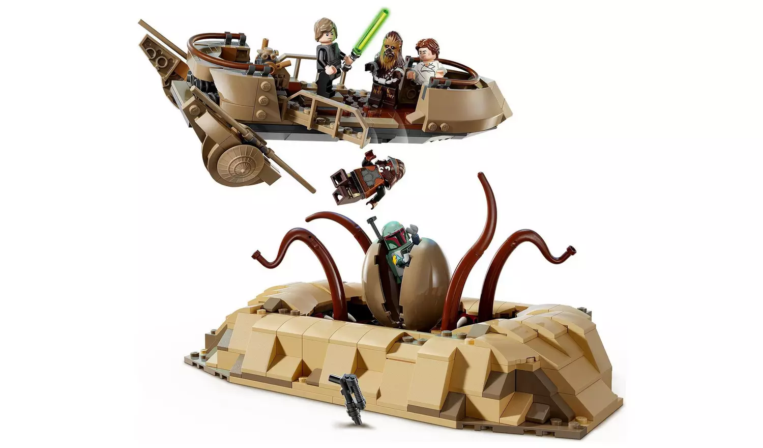 LEGO Star Wars Desert Skiff & Sarlacc Pit Building Toy 75396
