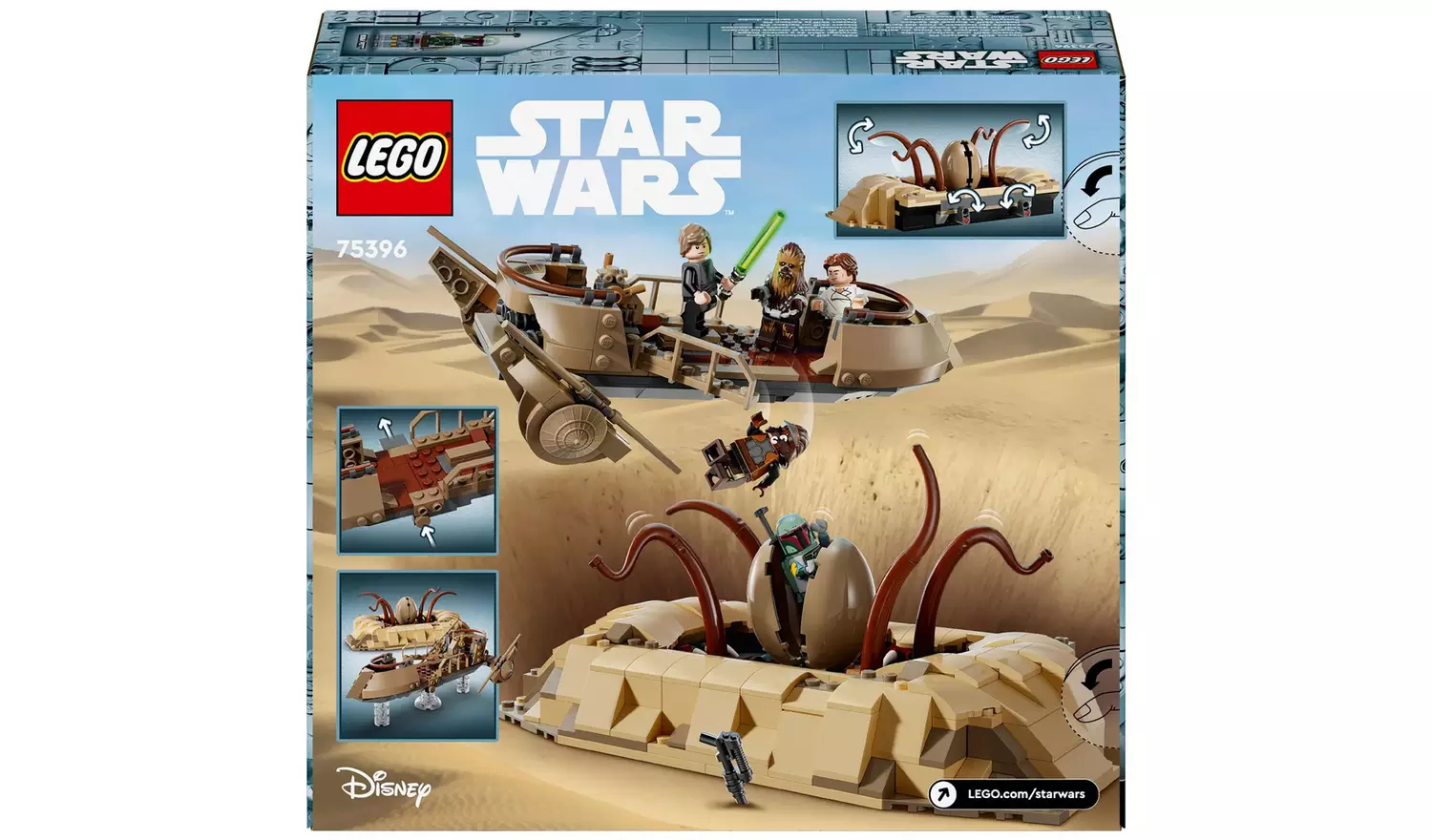 LEGO Star Wars Desert Skiff & Sarlacc Pit Building Toy 75396
