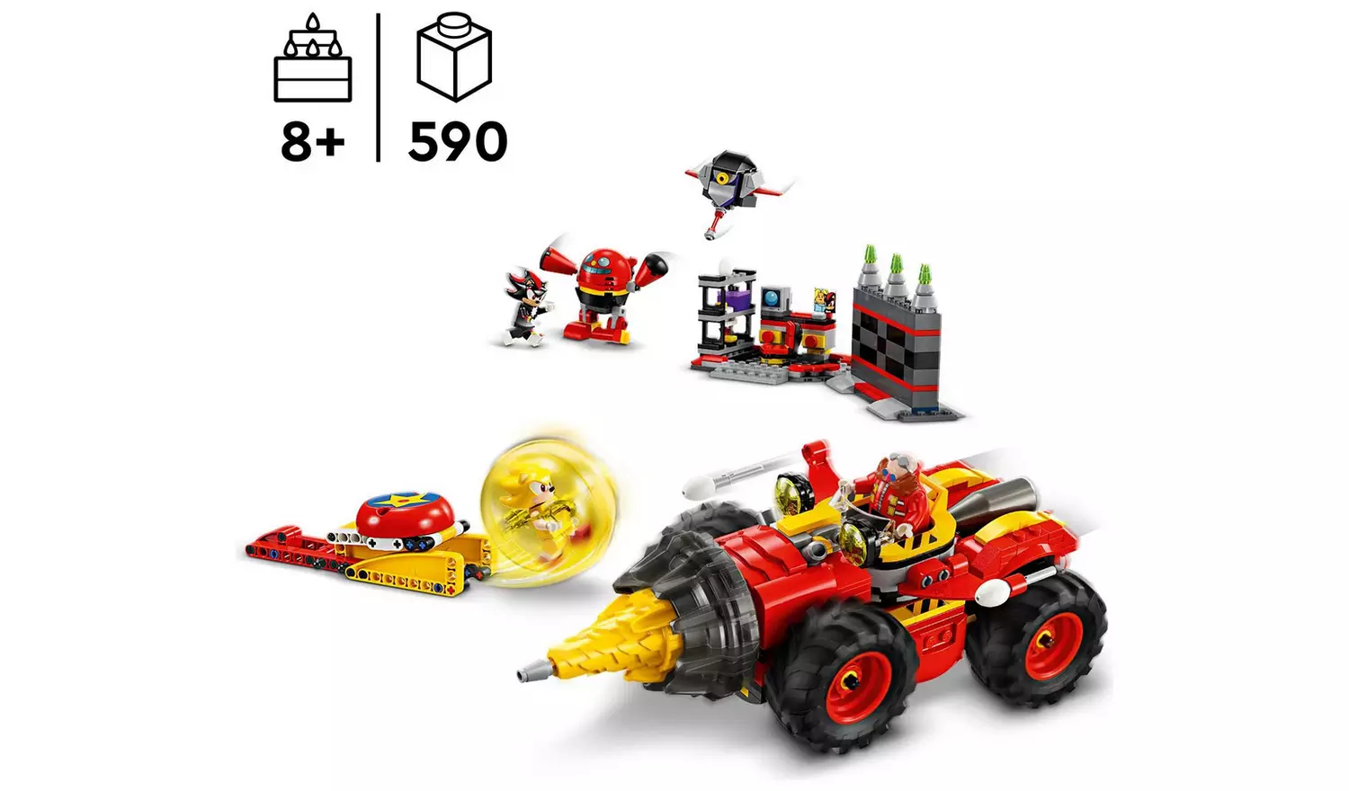 LEGO Sonic the Hedgehog Super Sonic vs. Egg Drillster 76999