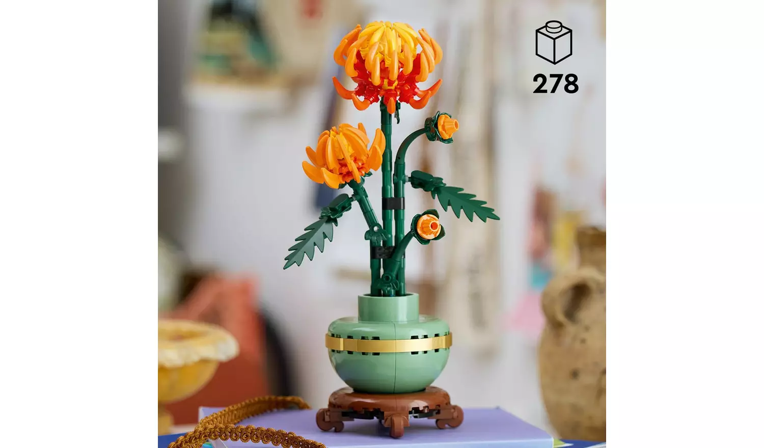 LEGO Icons Chrysanthemum Faux Flower Set for Adults 10368