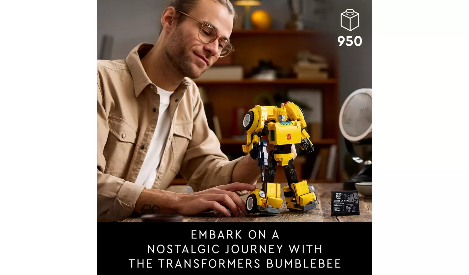 LEGO Icons Transformers Bumblebee Model Set for Adults 10338