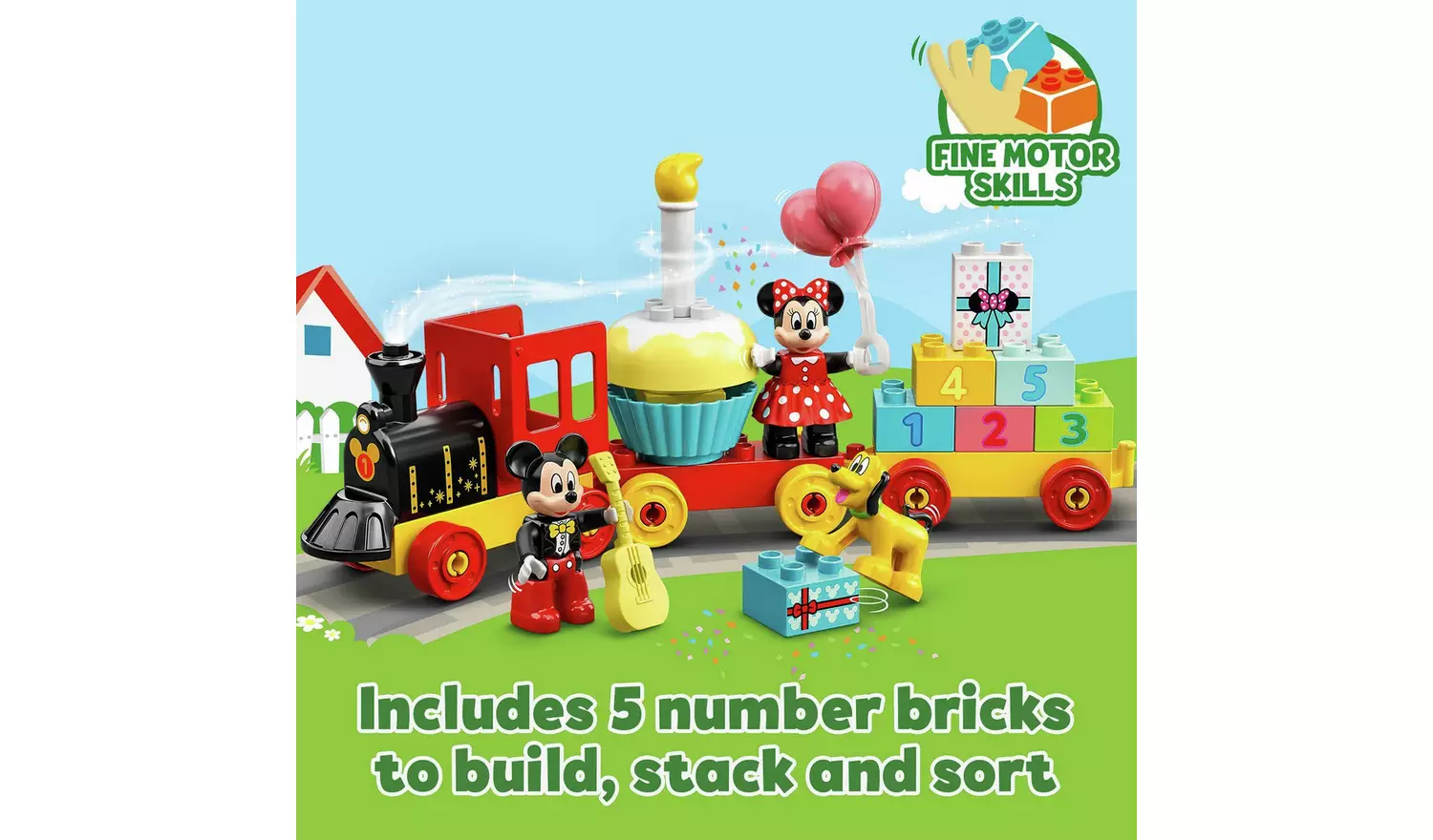 LEGO DUPLO Disney Mickey and Minnie Birthday Train Toy 10941