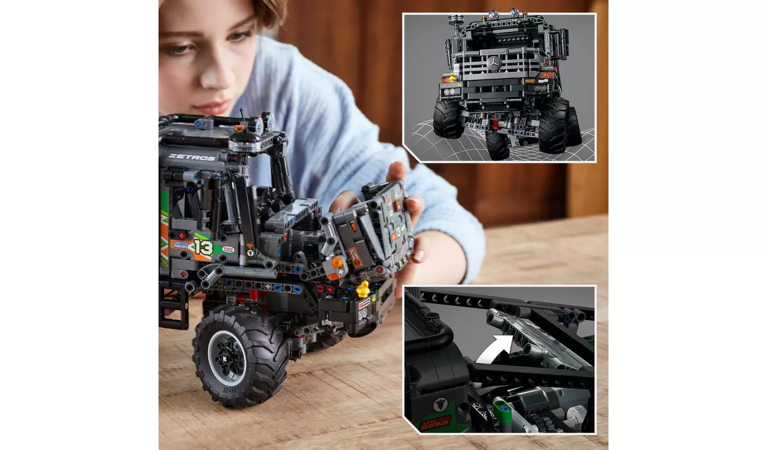 LEGO Technic 4x4 Mercedes-Benz Zetros Trial RC Truck 42129