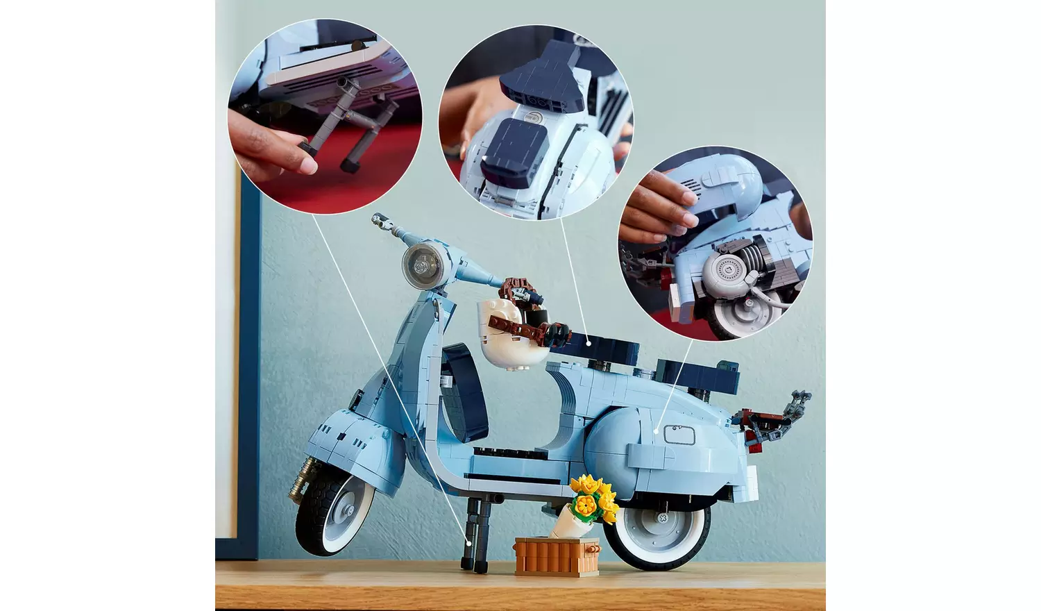 LEGO Icons Vespa 125 Scooter Model Set for Adults 10298