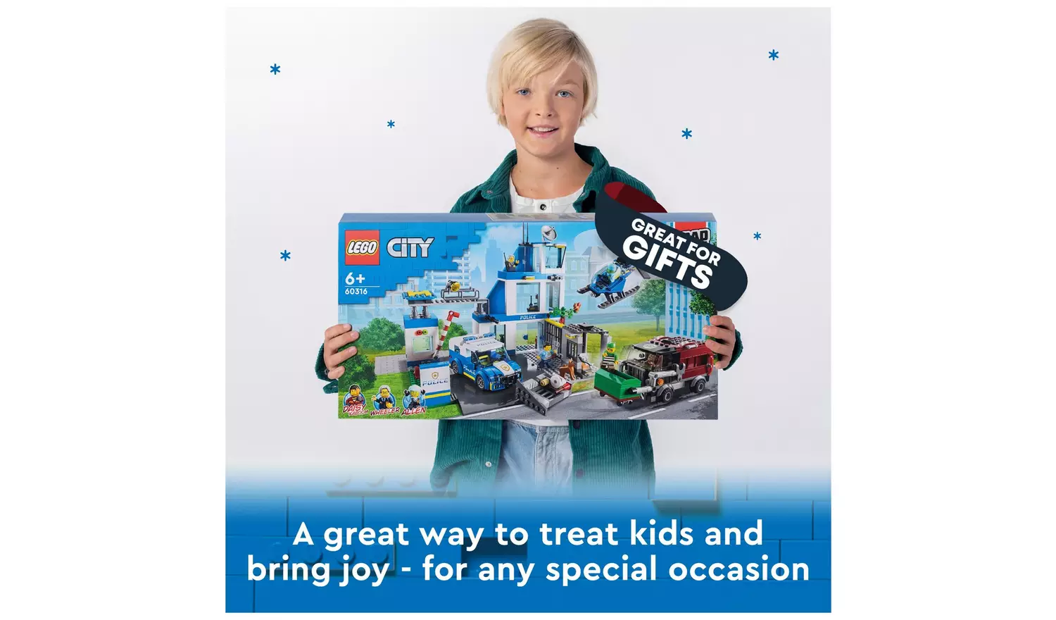LEGO City Police Station Bin Lorry & Helicopter Toy 60316