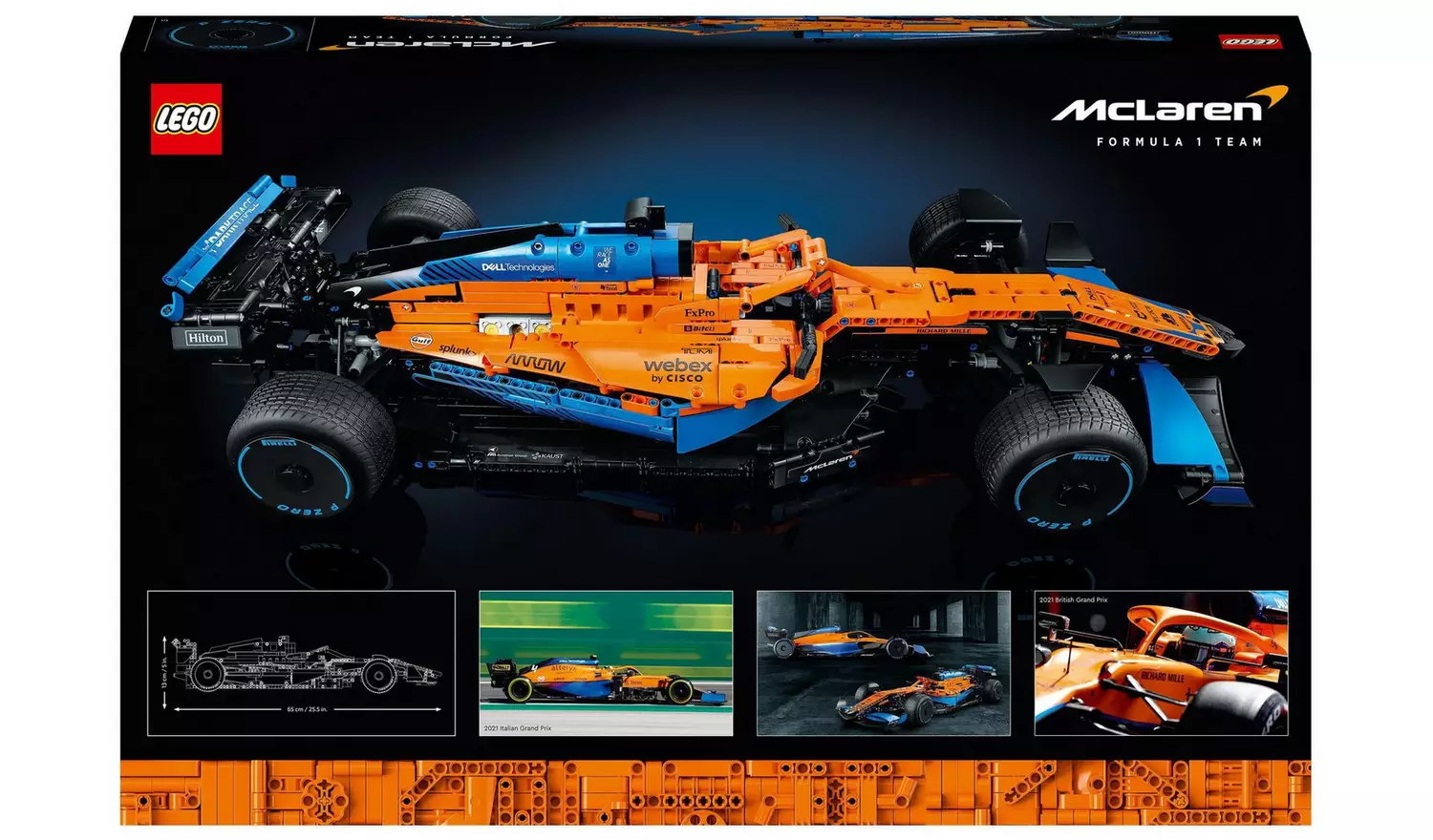 LEGO Technic McLaren Formula 1 2022 Race Car Model Set 42141