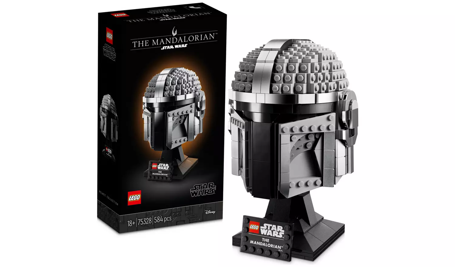 LEGO Star Wars The Mandalorian Helmet Model Adult Set 75328
