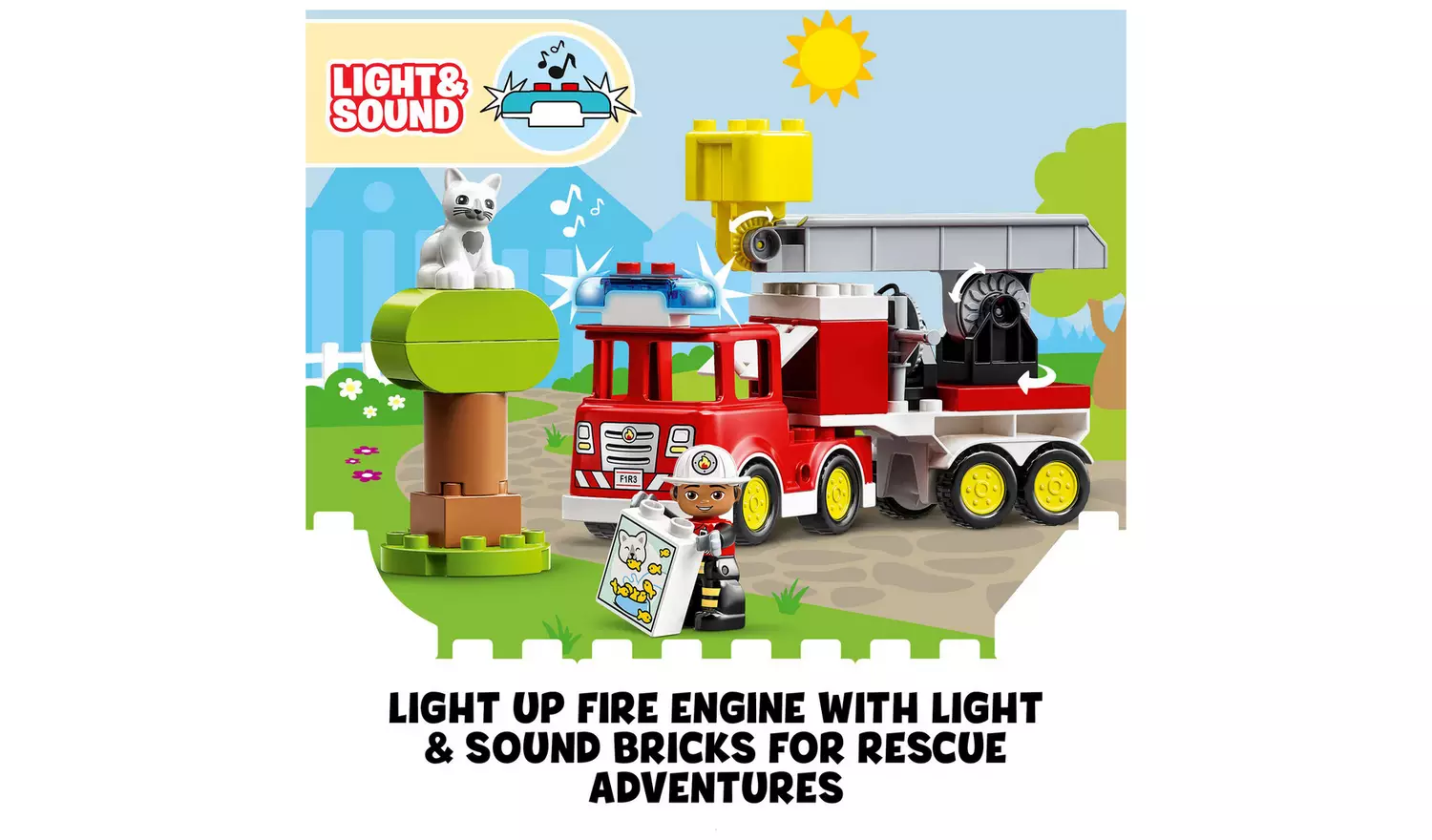 LEGO DUPLO Town Fire Engine Toy for 2 Year Olds 10969
