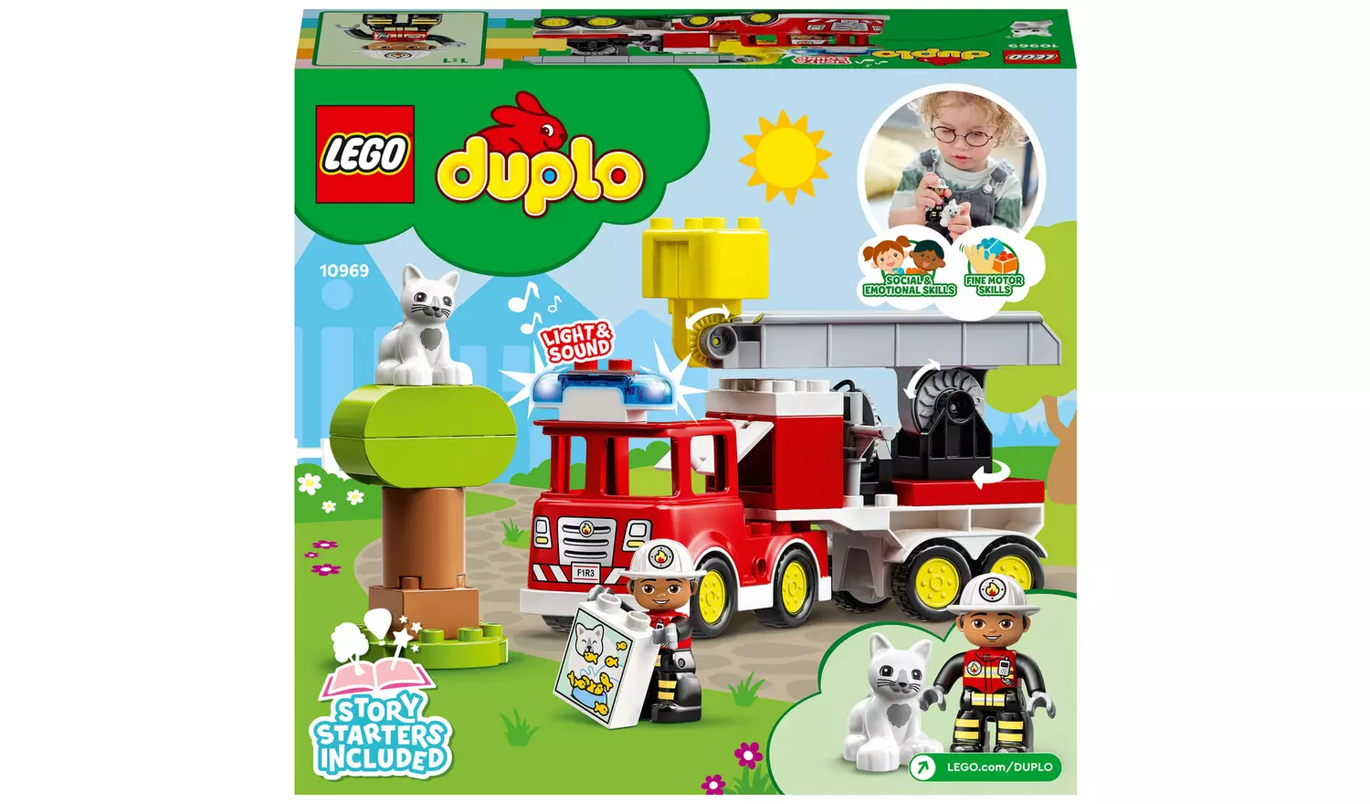 LEGO DUPLO Town Fire Engine Toy for 2 Year Olds 10969