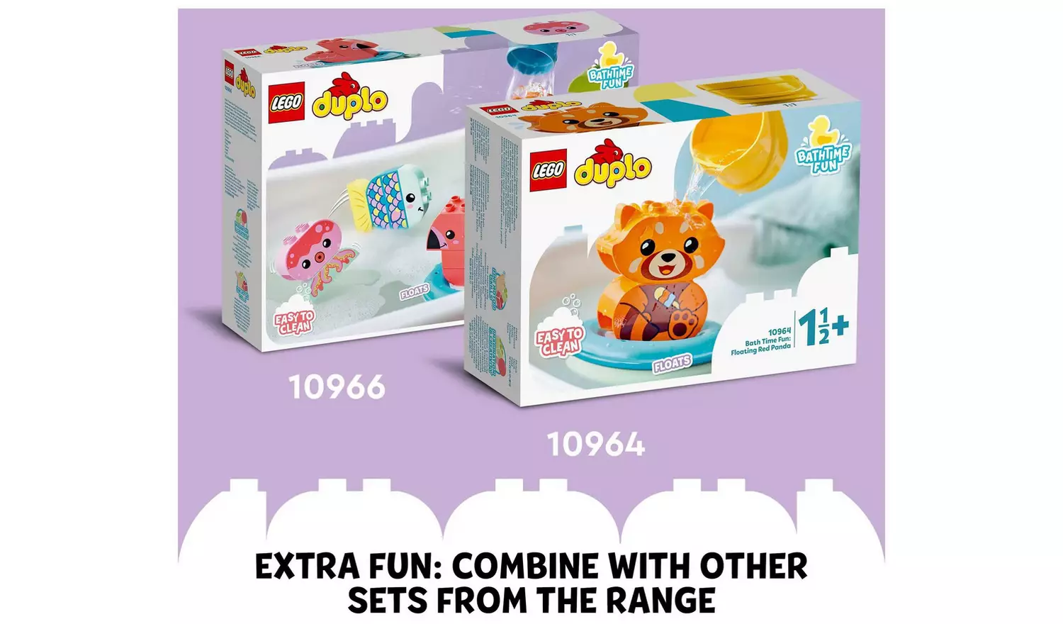 LEGO DUPLO Bath Time Fun: Floating Animal Train Toy 10965