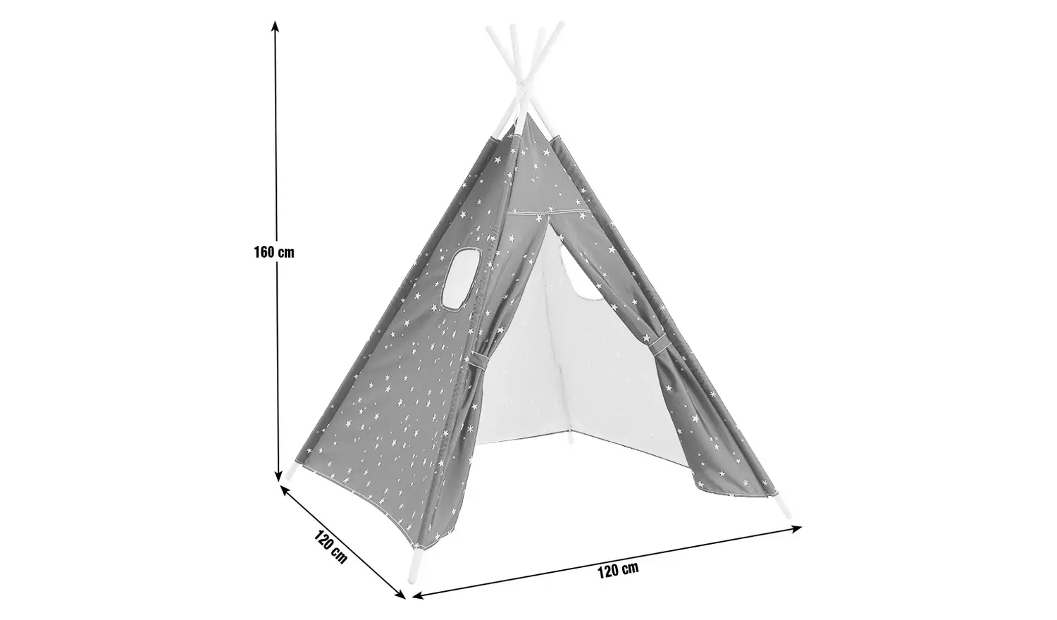 Habitat Kids Space Teepee Tent -Navy Blue