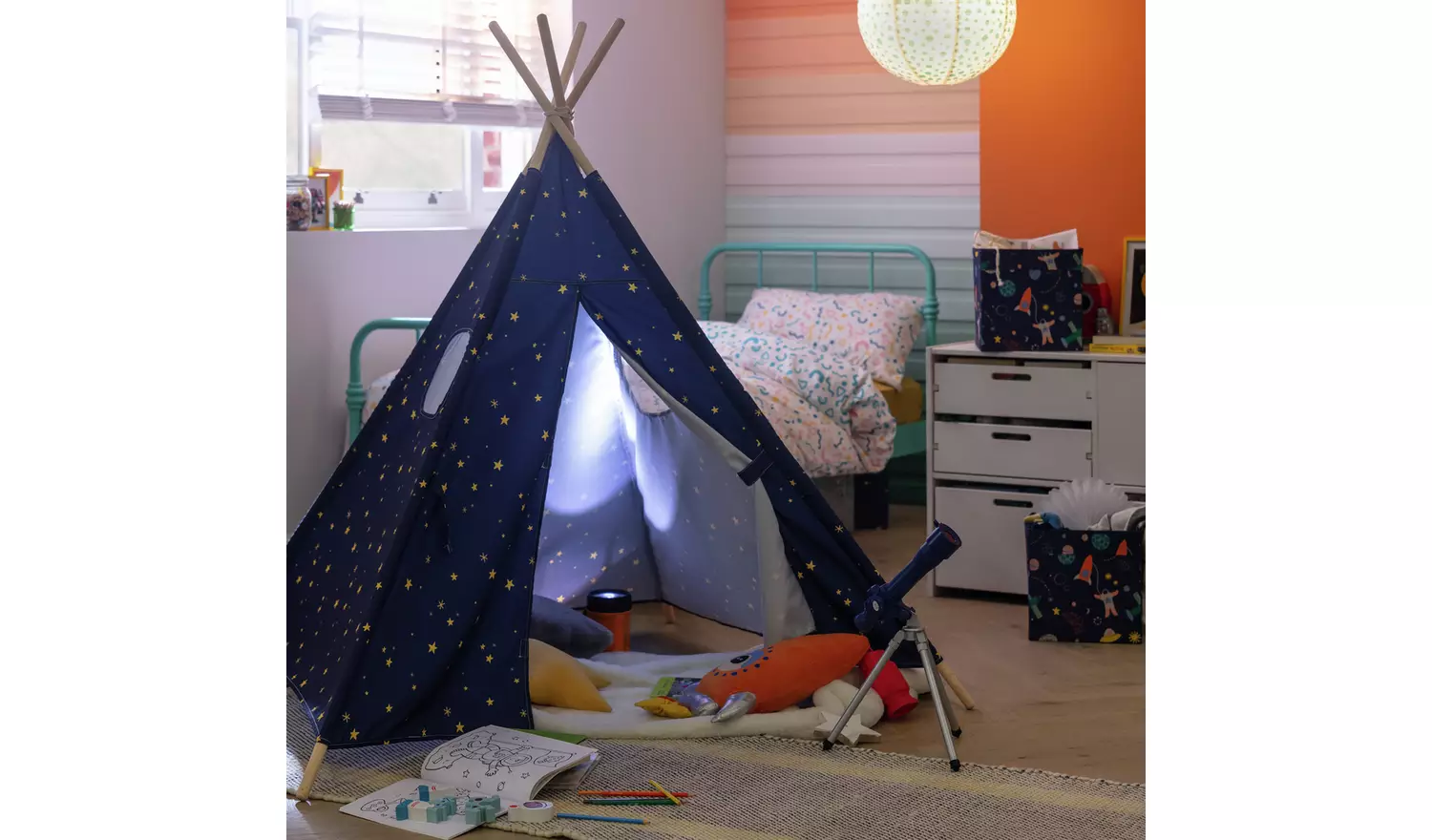 Habitat Kids Space Teepee Tent -Navy Blue