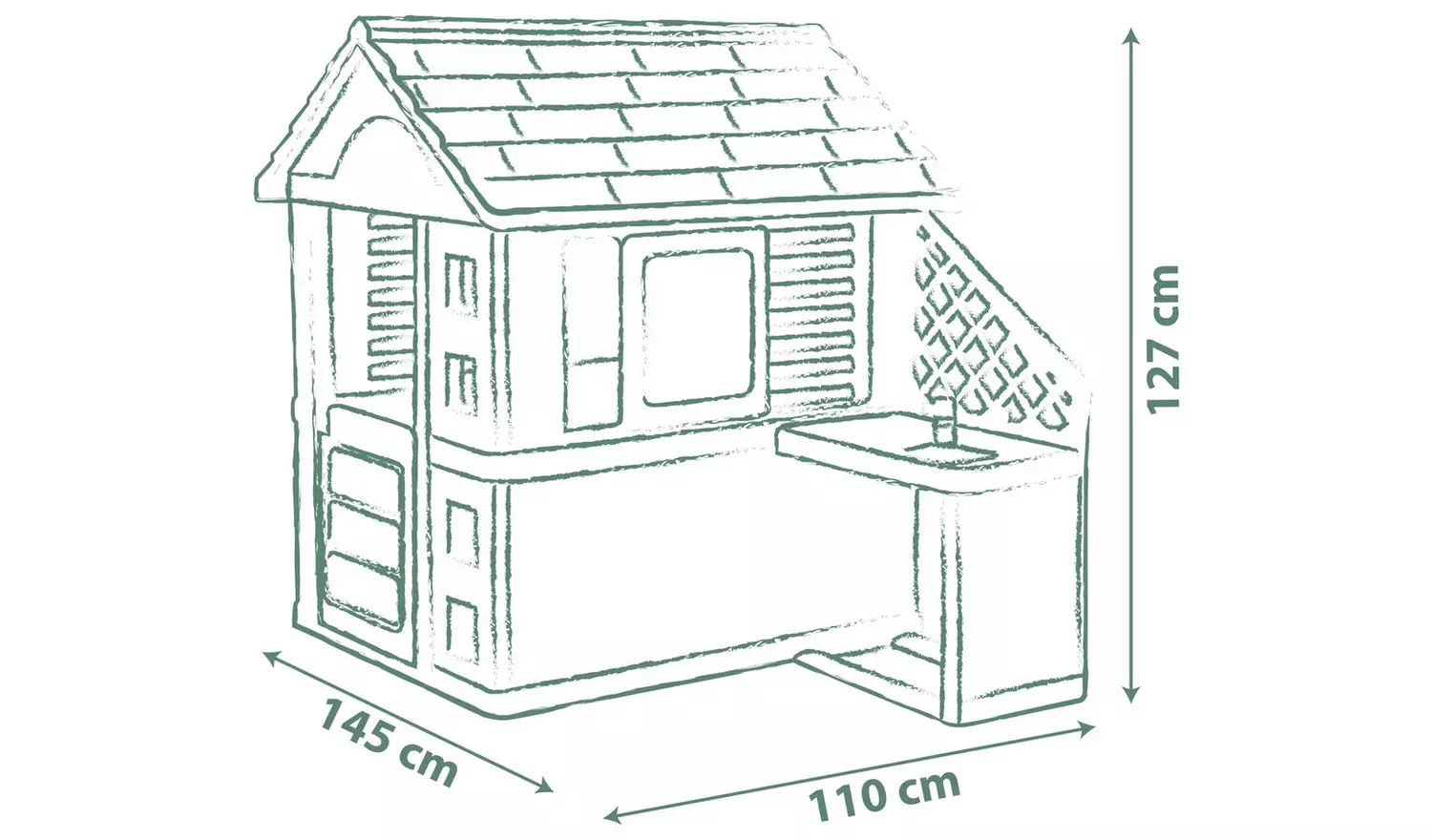 Smoby Nature Playhouse and Kitchen