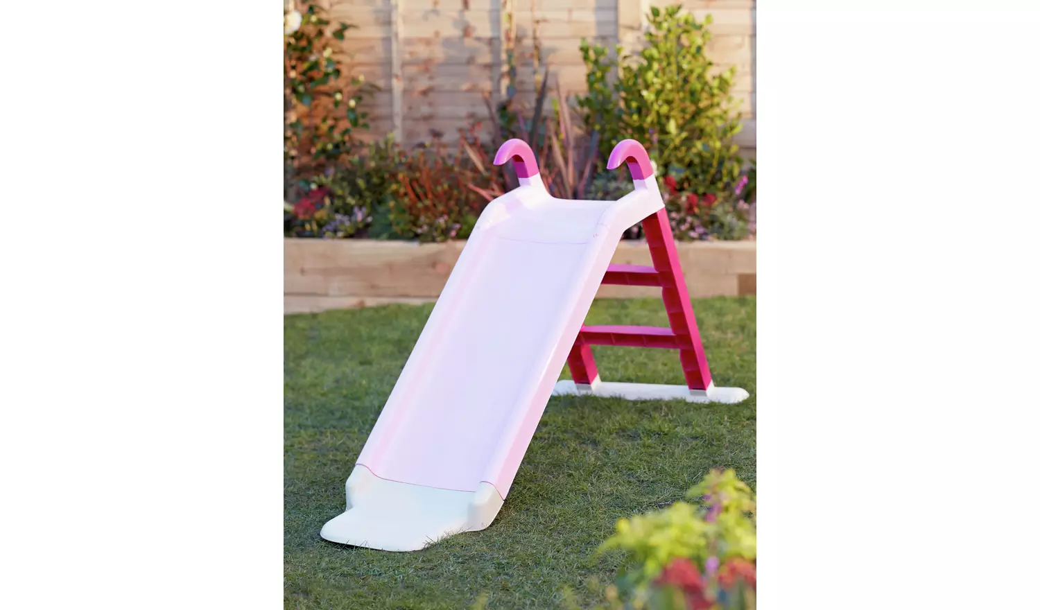 Chad Valley 4ft Kids Garden Slide - Pink