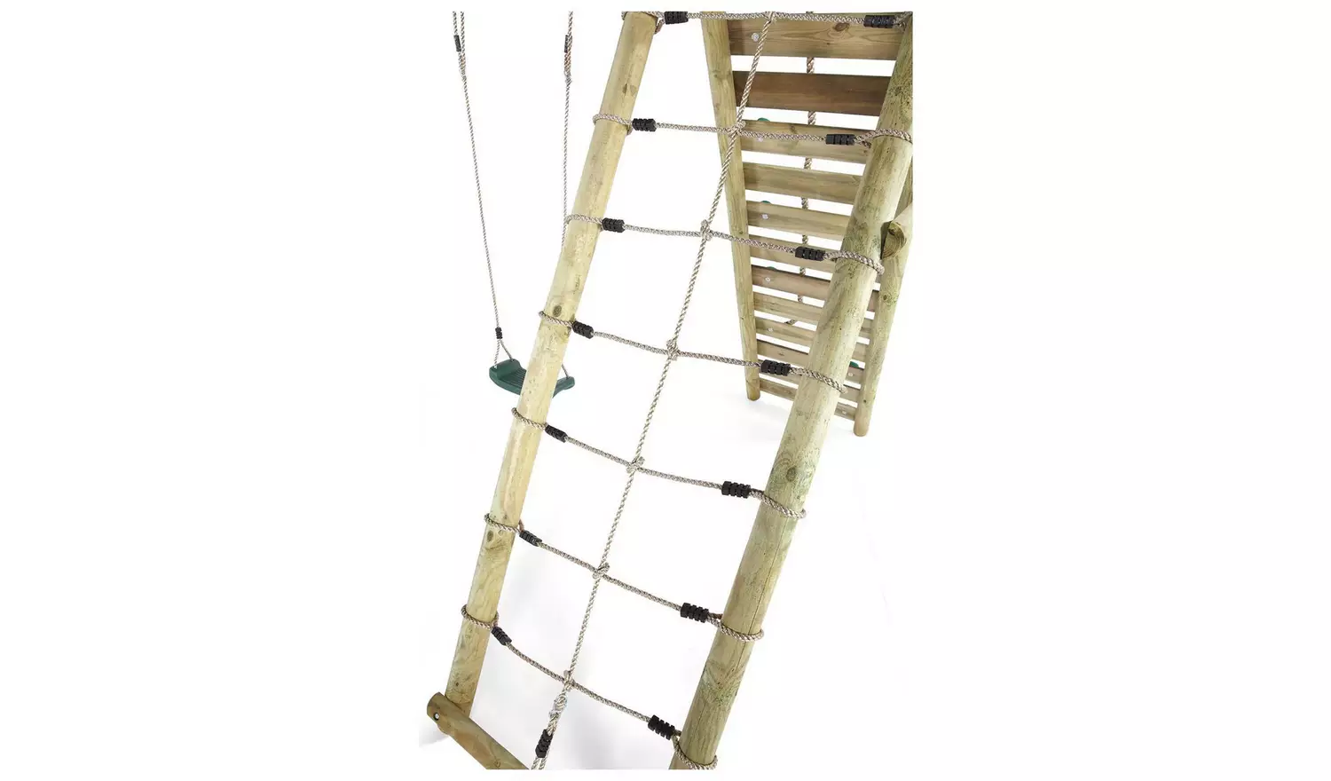 Plum Woolly Monkey II Wooden Kids Garden Swing Set