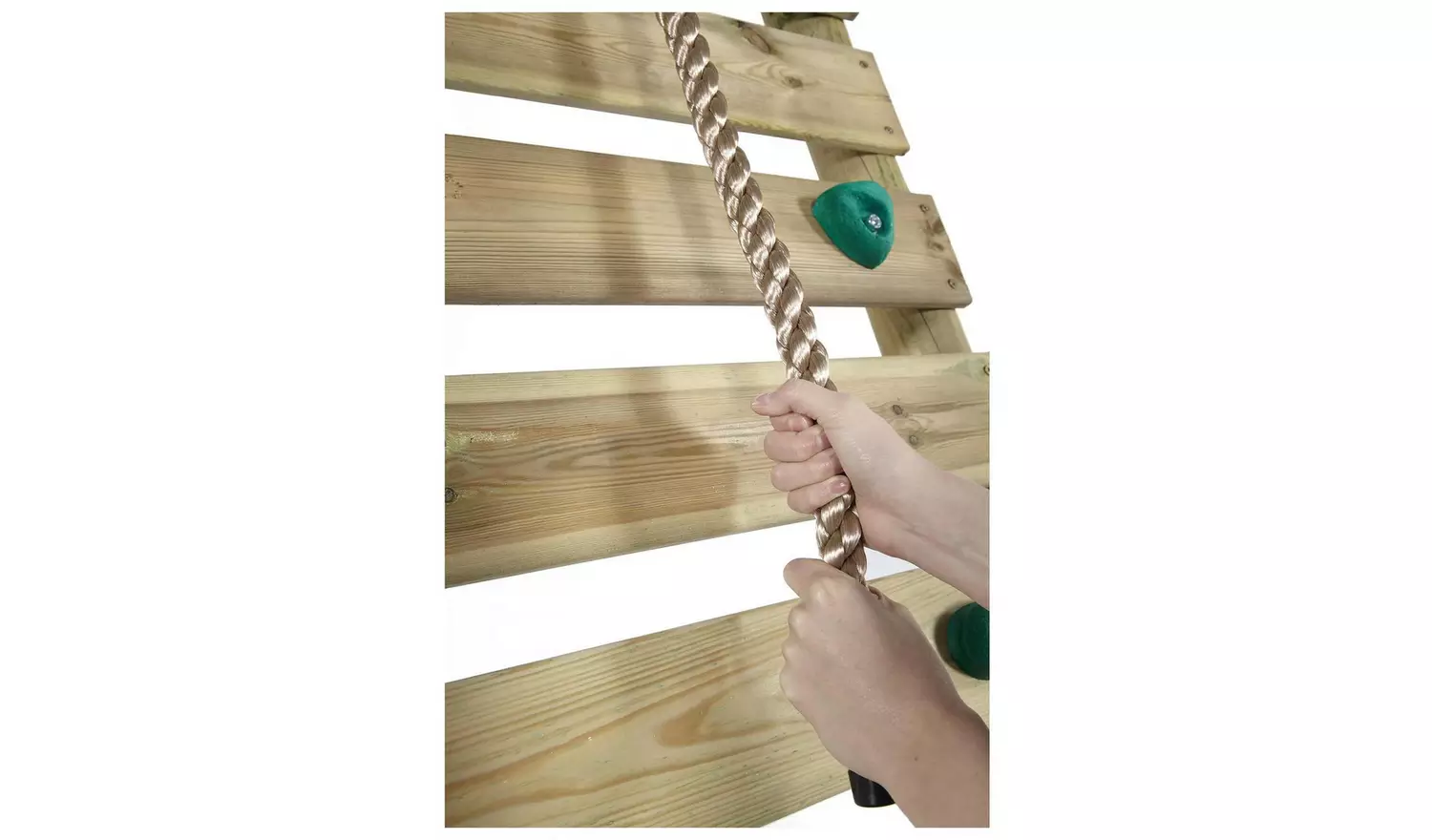 Plum Woolly Monkey II Wooden Kids Garden Swing Set