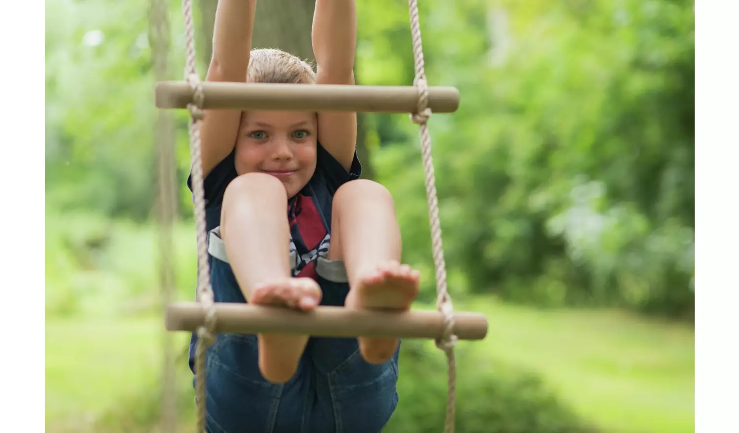 Plum Gibbon Wooden Garden Swing Set.