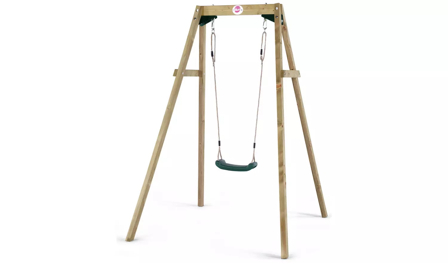 Plum Wooden Single Swing Set