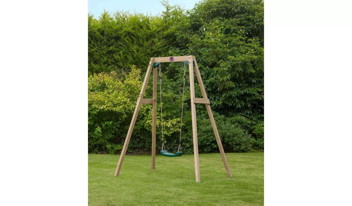 Plum Wooden Single Swing Set