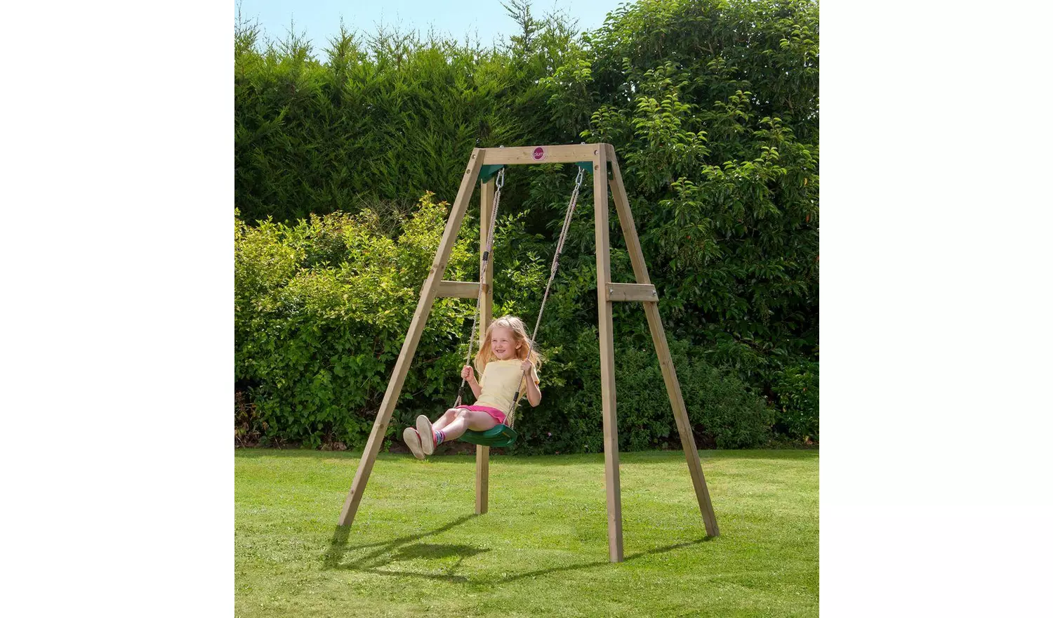 Plum Wooden Single Swing Set