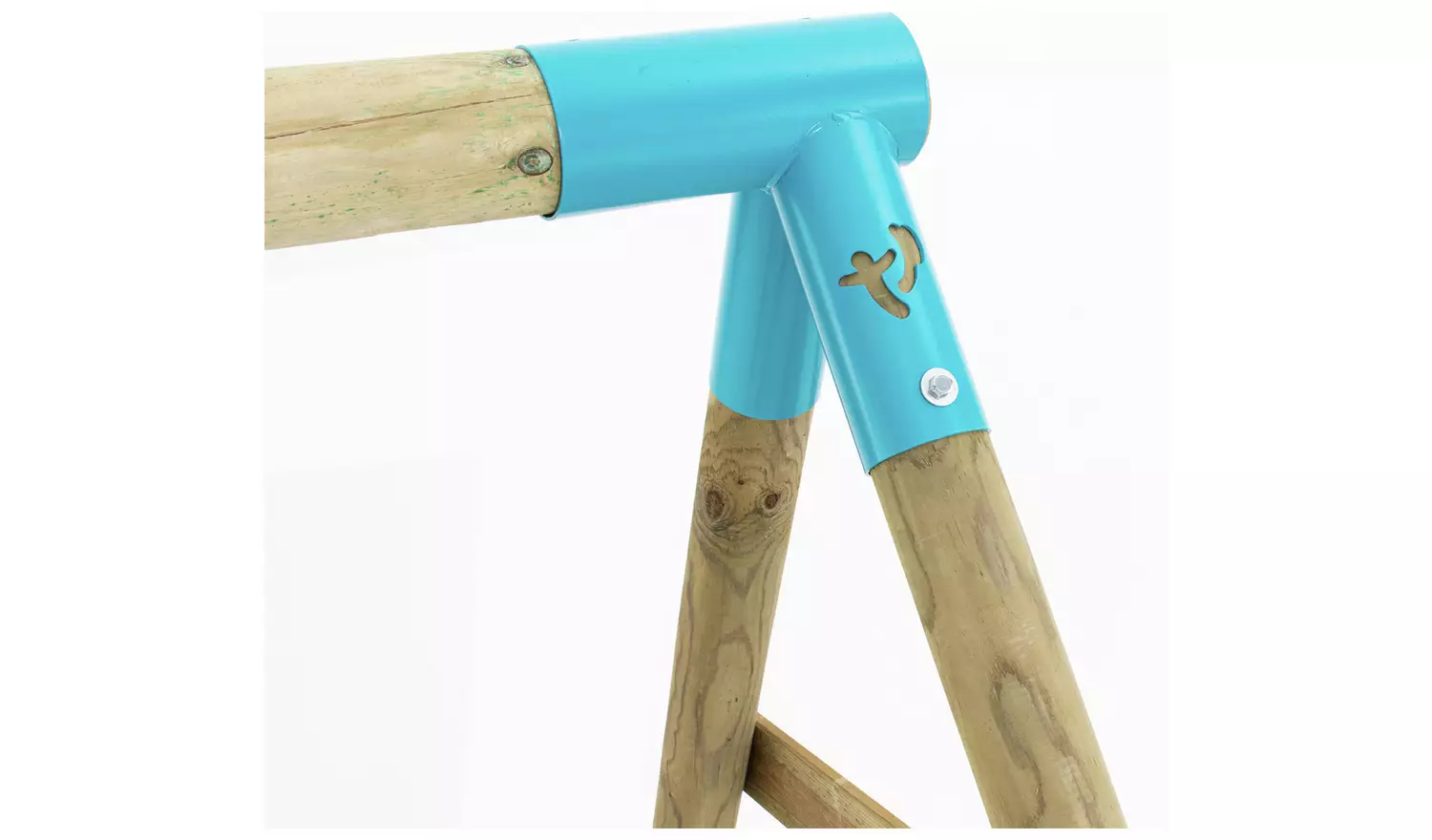 TP Wooden Triple Swing Set and Glider