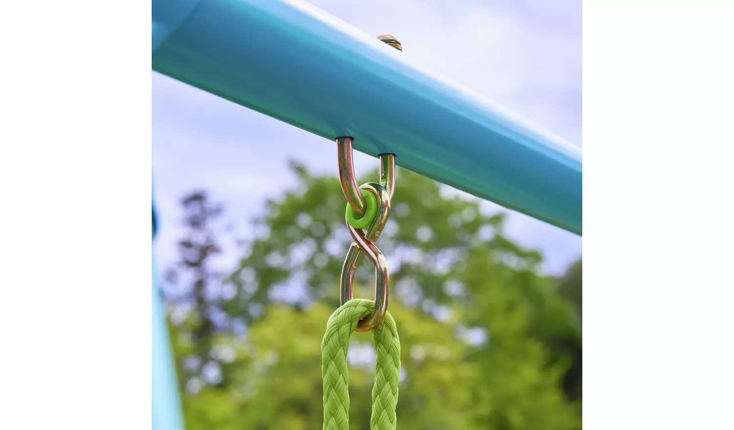 TP Toys Kids Double Swing Set With Glide Ride