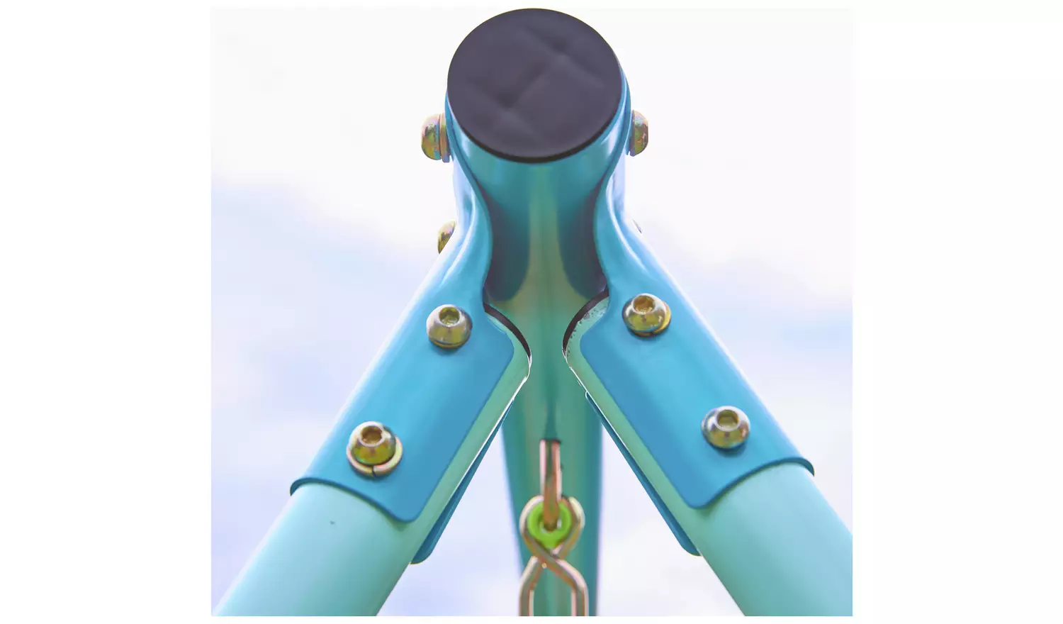 TP Toys Kids Double Swing Set With Glide Ride