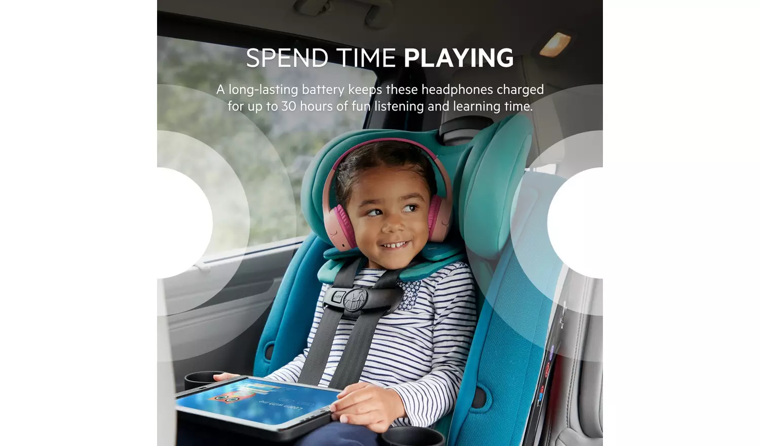 Belkin SoundForm Mini Kids Wireless Headphones On-Ear – Pink