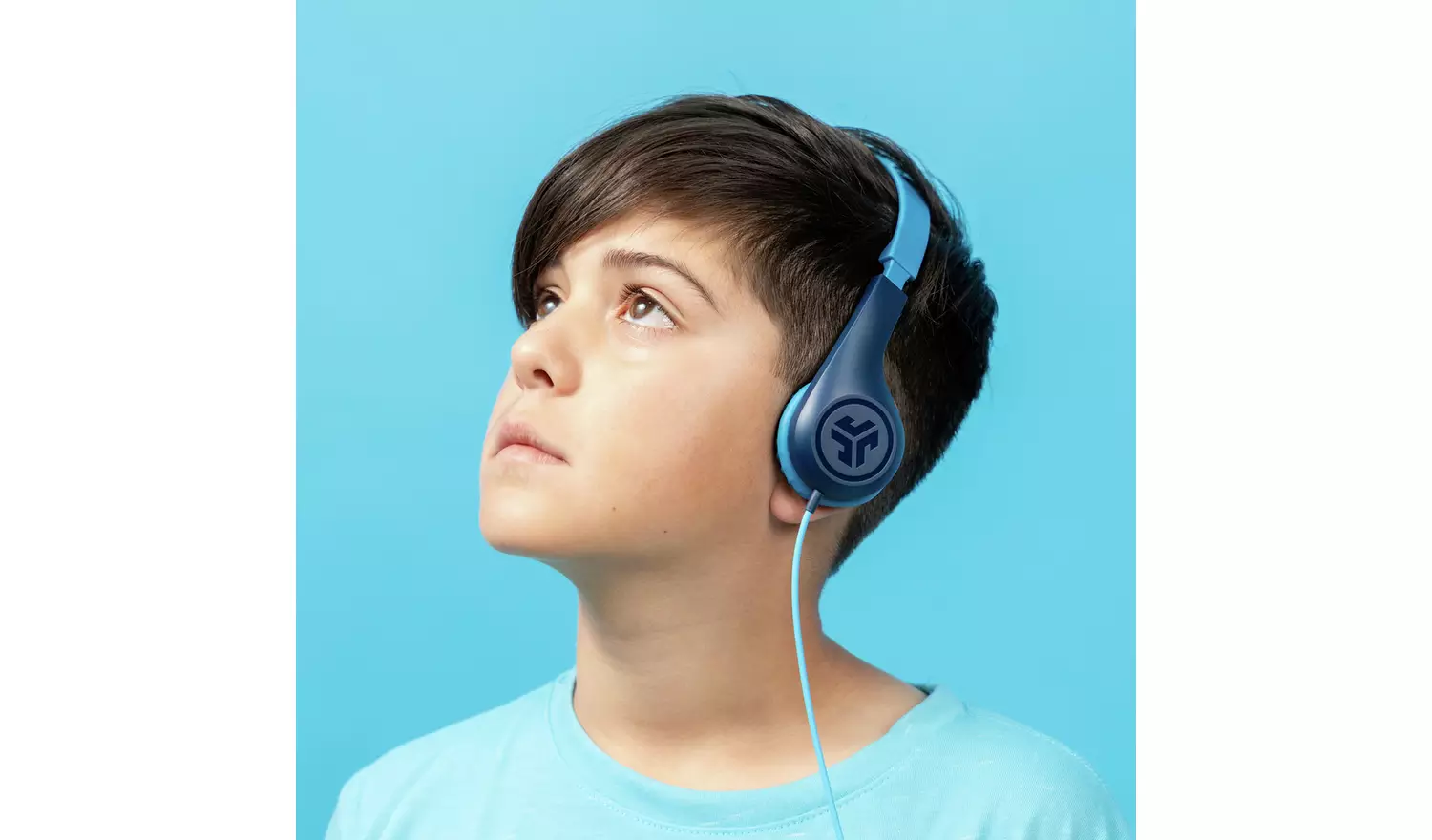 JLab JBuddies Pop Kids Wired On Ear Headphones - Blue