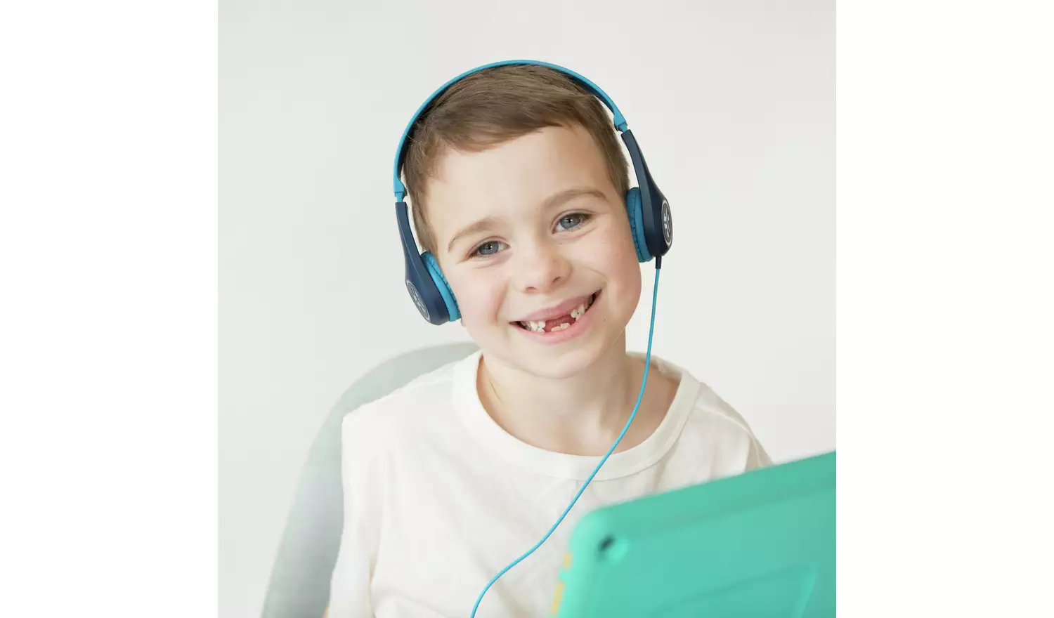 JLab JBuddies Pop Kids Wired On Ear Headphones - Blue