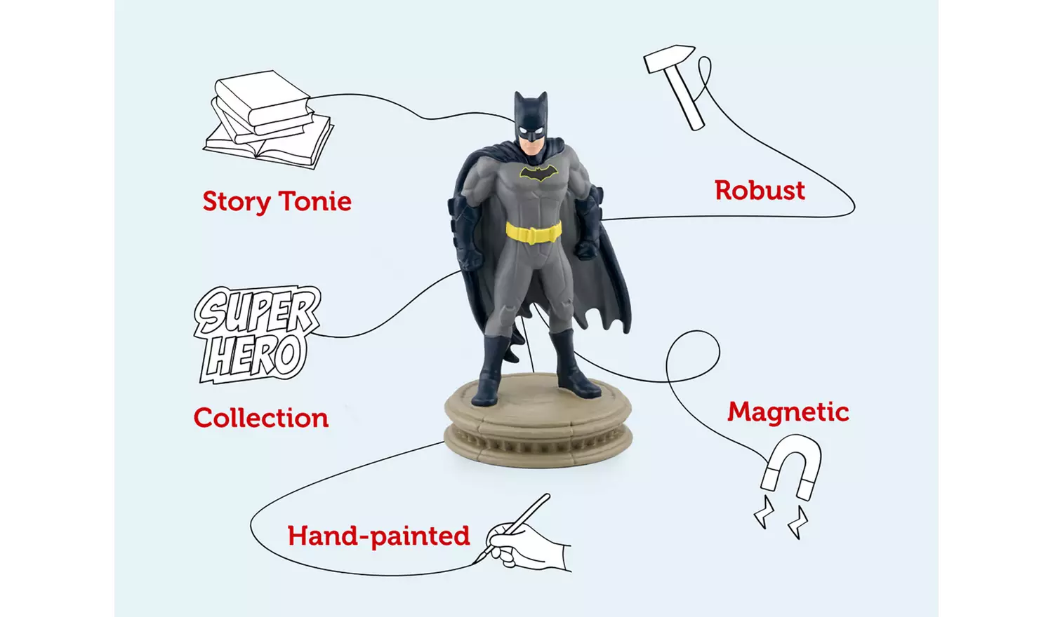 tonies DC Batman Audio Classic Tonie Character