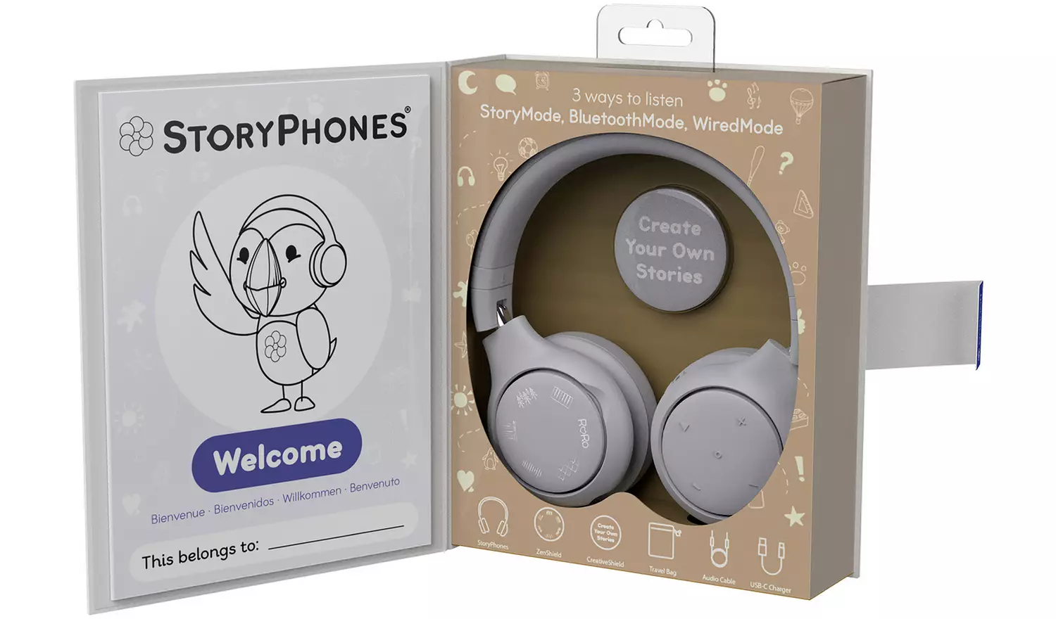 StoryPhones Smart Storyteller Grey