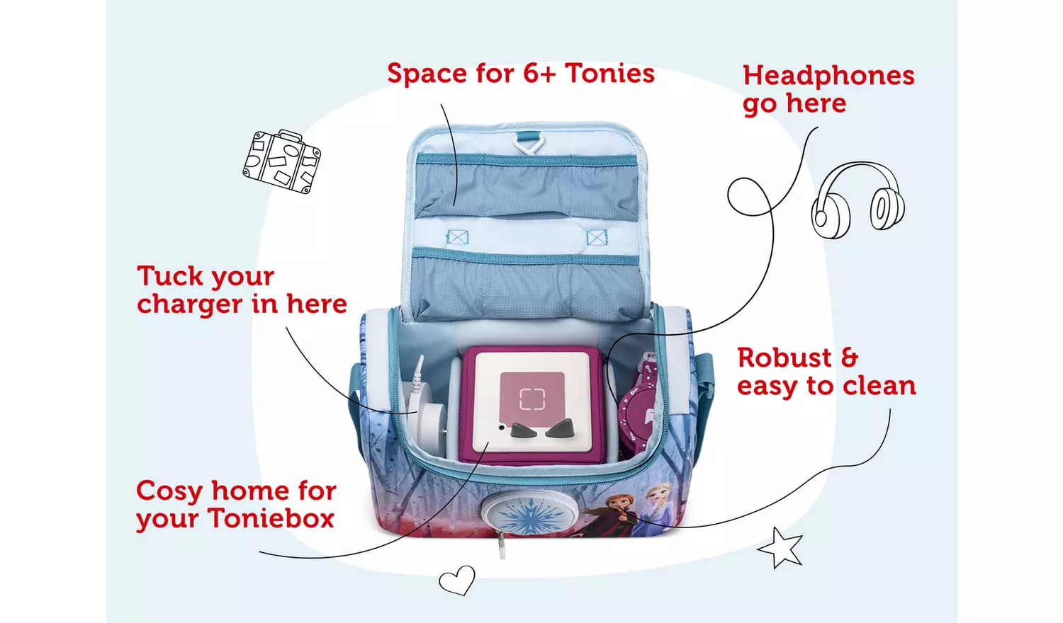 tonies Disney Frozen Listen and Play Bag