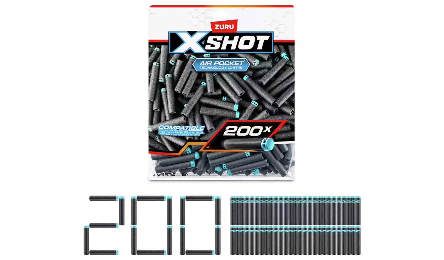 XSHOT Excel 200PK Refill Darts