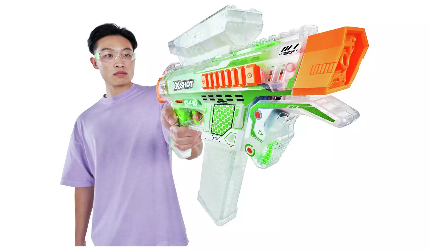 XSHOT Hyper Gel Glow NightStrike Blaster by ZURU