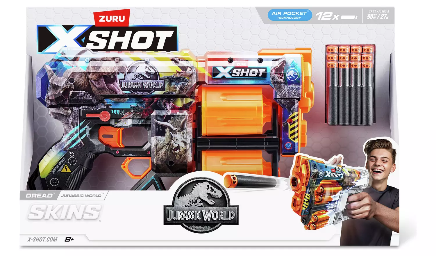 Zuru XSHOT Skins Series 1 Jurassic Dread Blaster