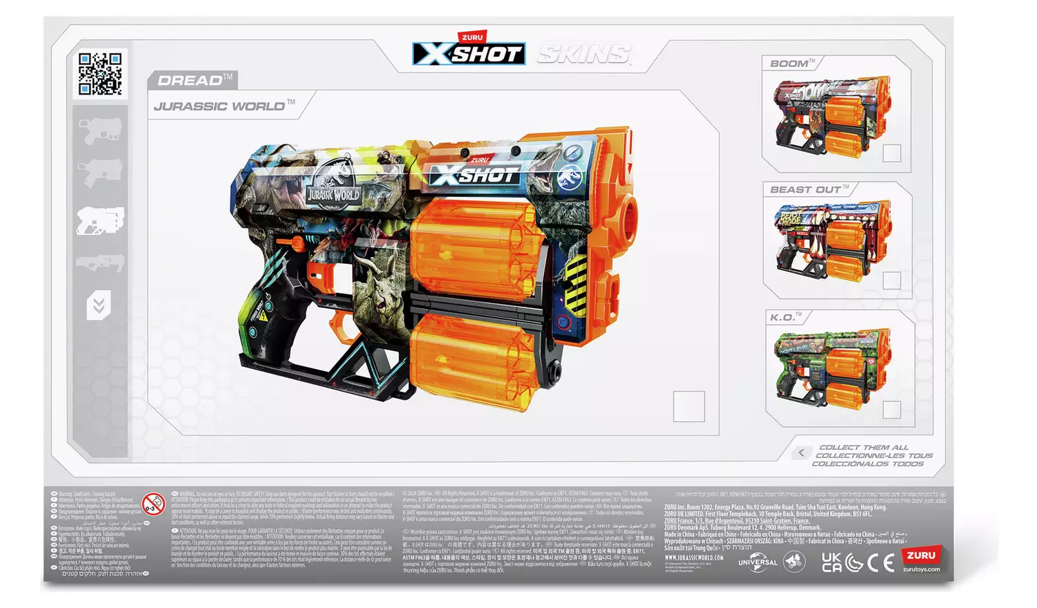 Zuru XSHOT Skins Series 1 Jurassic Dread Blaster