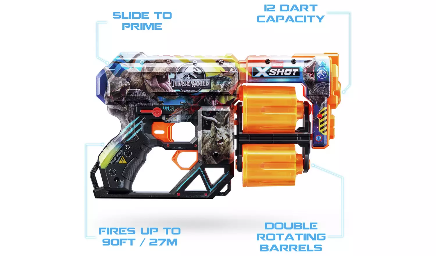 Zuru XSHOT Skins Series 1 Jurassic Dread Blaster