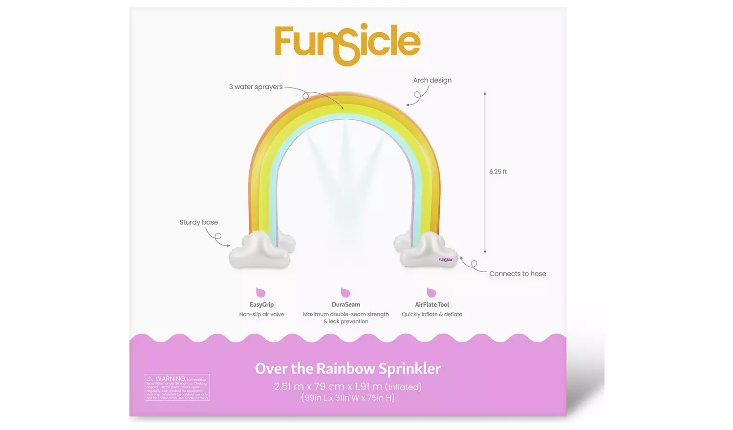 Funsicle Rainbow Arch Sprinkler