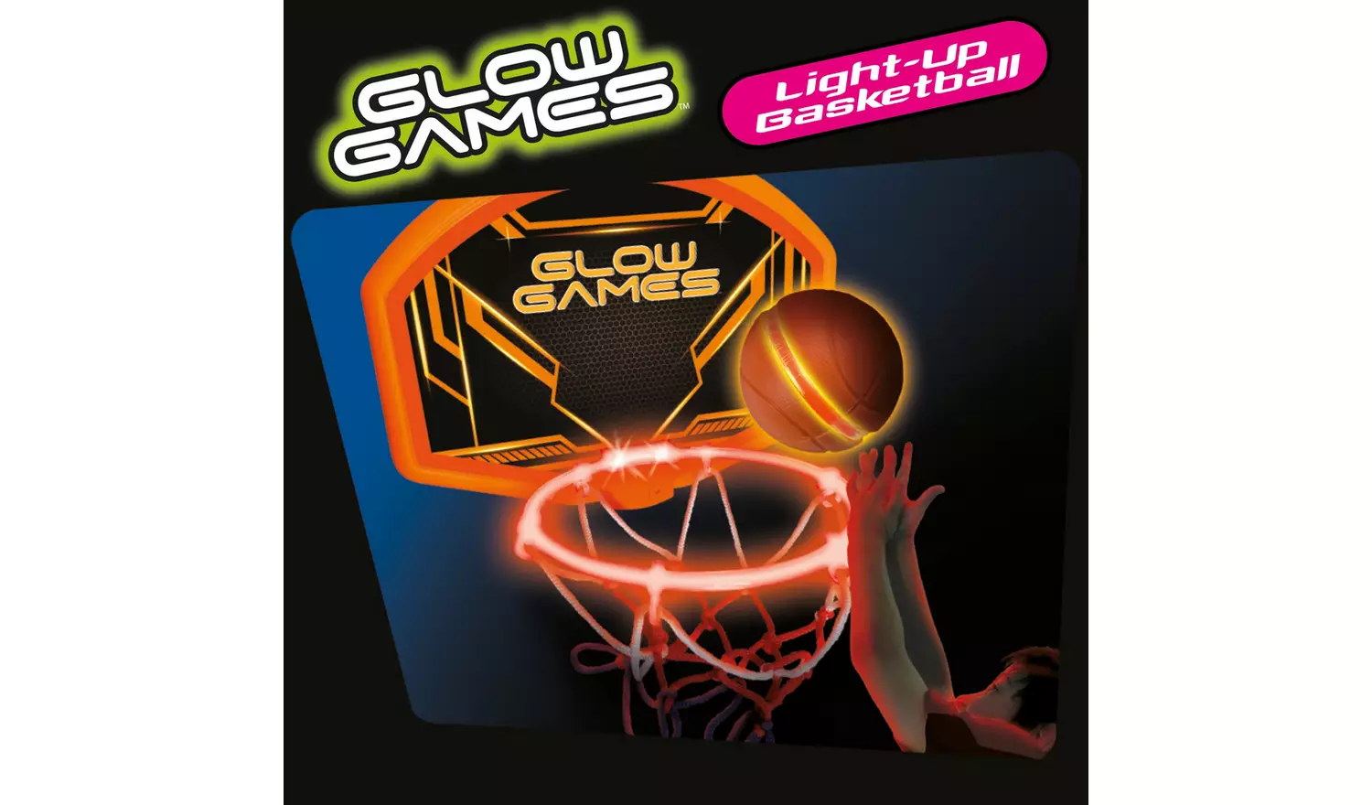 Glow Games Light Up Basketball Set