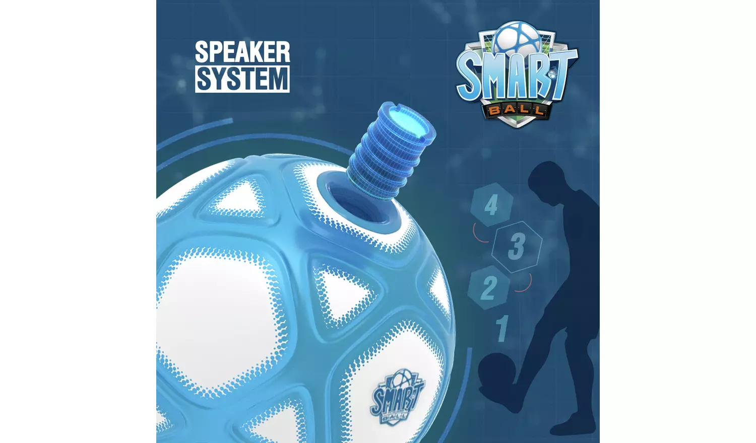 Smart Ball Kick Up Counting Football with Lights and Sounds