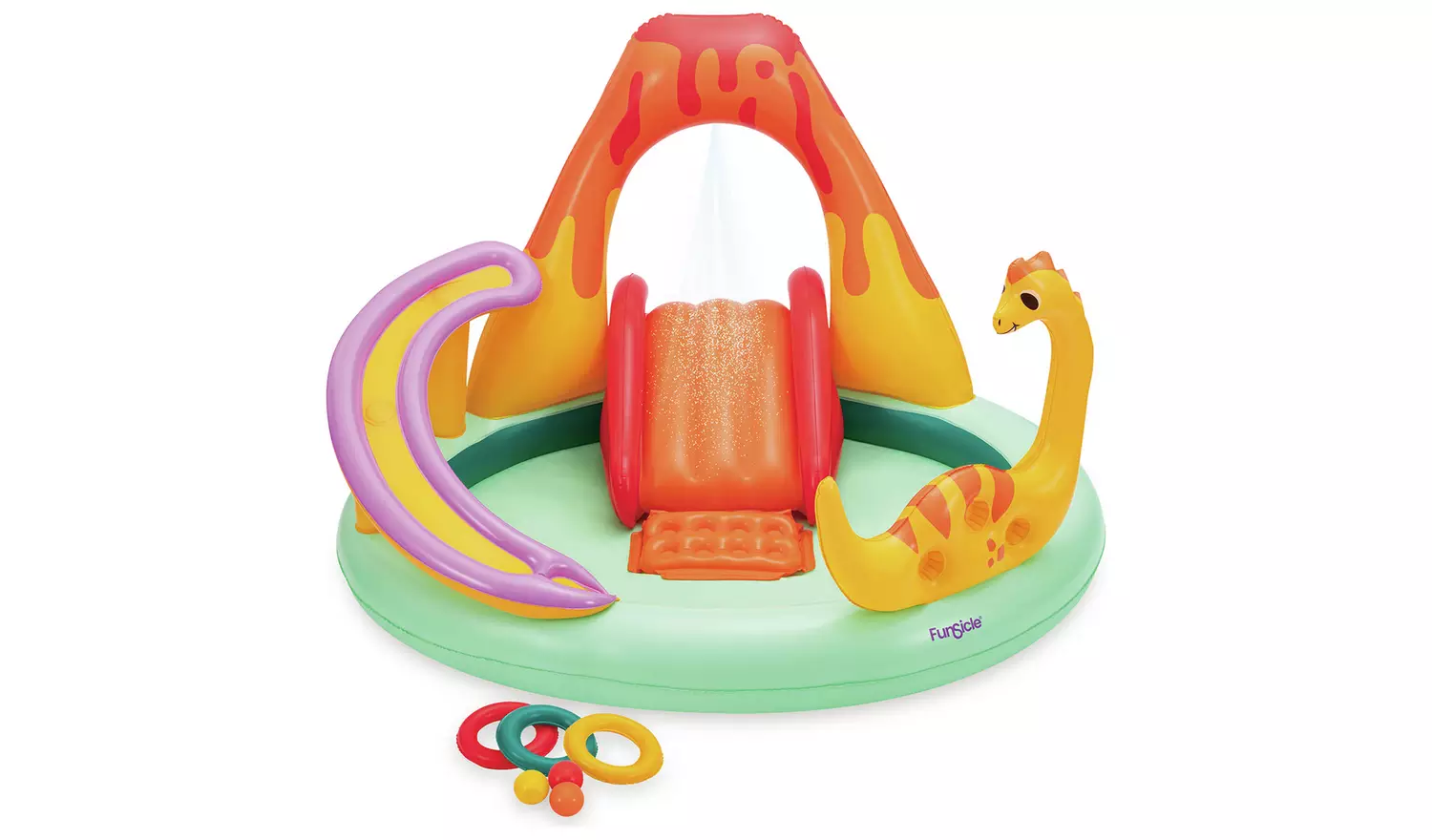 Funsicle 6.6ft Dinosaur Play Centre Paddling Pool - 97L