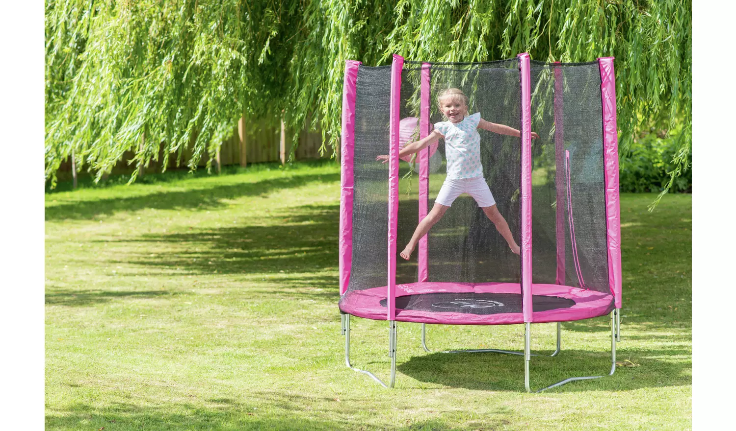 Plum Junior 6ft Trampoline & Enclosure - Pink